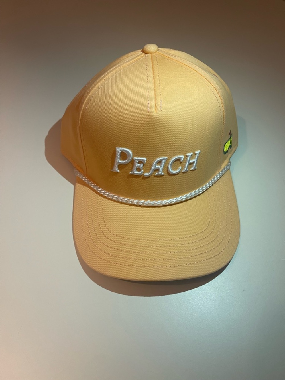 NWT Masters “Peach” Embroidered Rope Baseball Cap - Peach Color